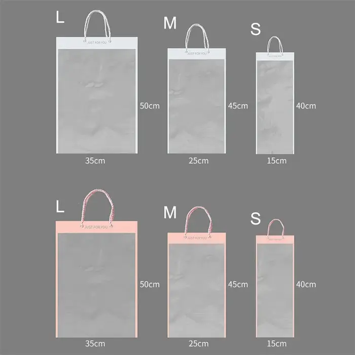 【F】10 pièces de boîtes d'emballage transparentes pour fleurs