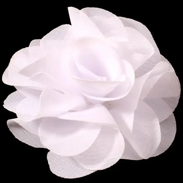 Lot de 10 fleurs en mousseline de soie pour nouveau-né