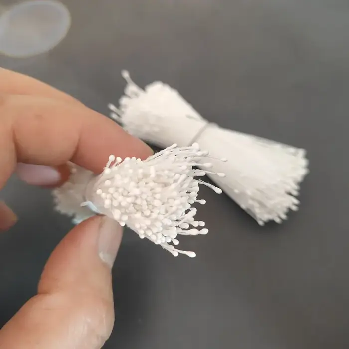 700 pièces 1mm Mini fleur étamine Pistil Double têtes rétro mat fausse fleur mariage noël Scrapbooki