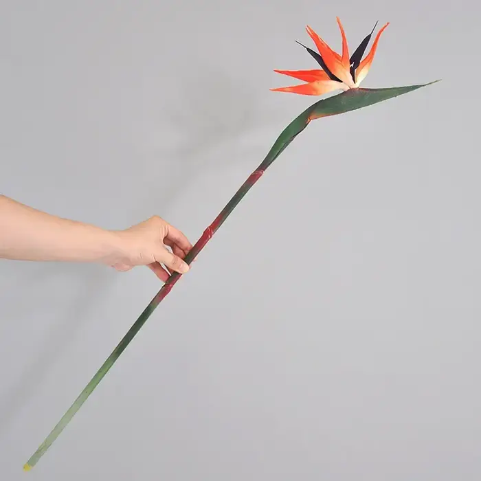 Fleur artificielle d'oiseau de paradis pour la décoration de mariage, ewanlan, matériel de Gand, mai