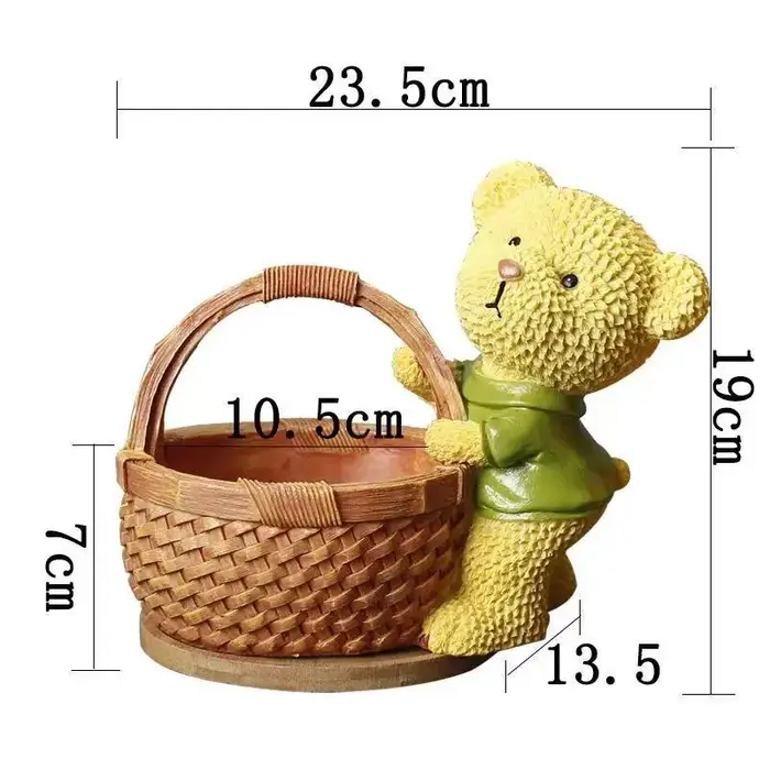 Pot de fleurs de dessin animé pour la maison