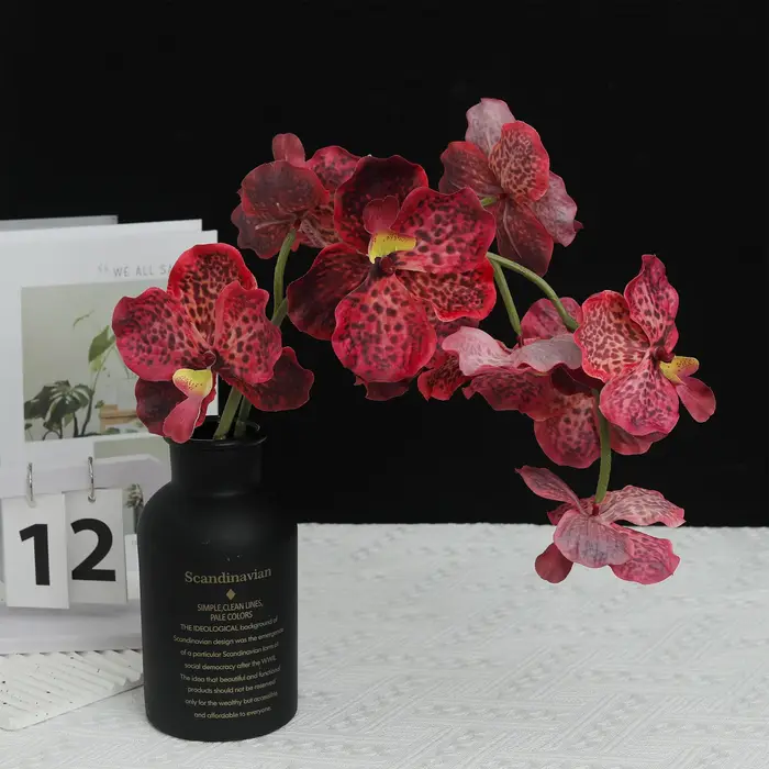 Orchidée papillon fleurs artificielles soie
