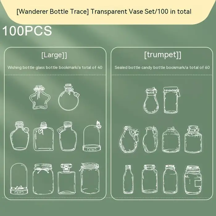 Signets de fleurs séchées transparentes pour étudiants