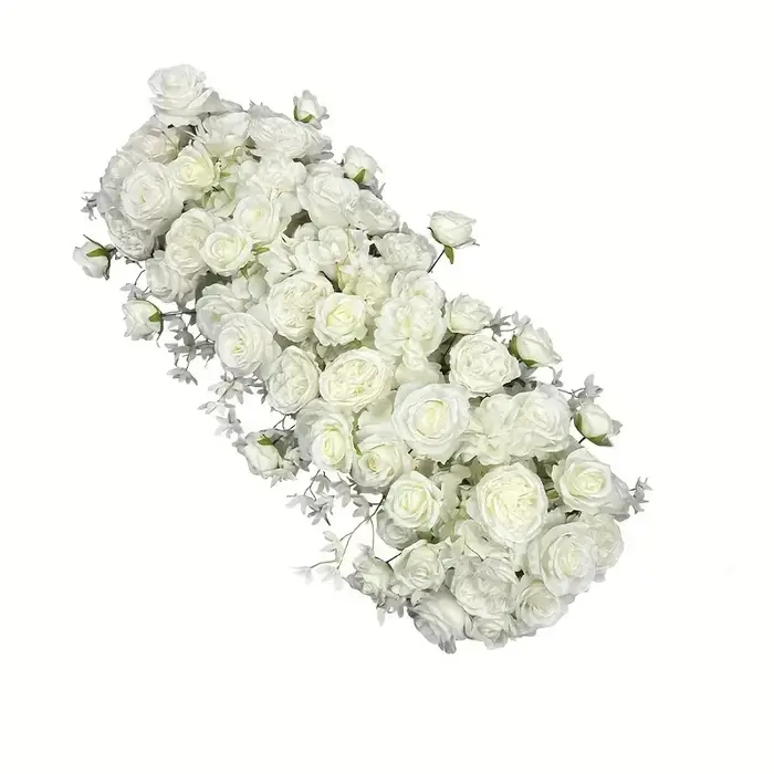 Guirlande de fleurs artificielles pivoines et roses, arrangement floral décoratif pour arche de mari