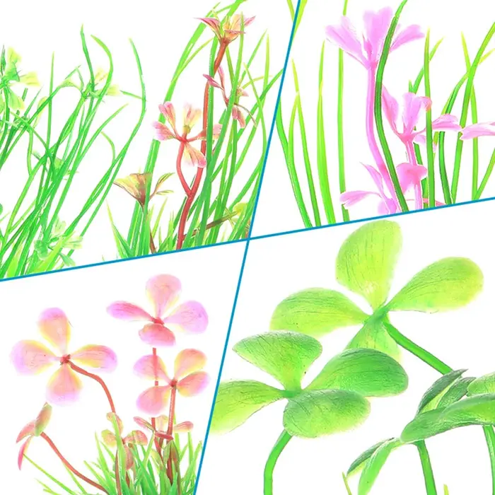 Plantes artificielles de simulation pour décor d'aquarium