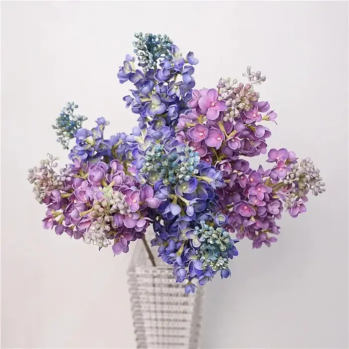 Fleurs artificielles en Latex lilas