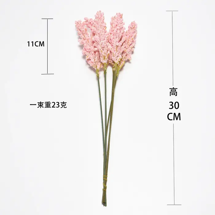 6 pièces/lot PE lavande fleurs artificielles fausses plantes manuel bricolage arrangement floral maison chambre jardin décoration de mariage