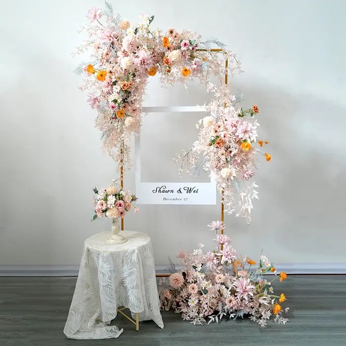 Arrangement floral rose personnalisé