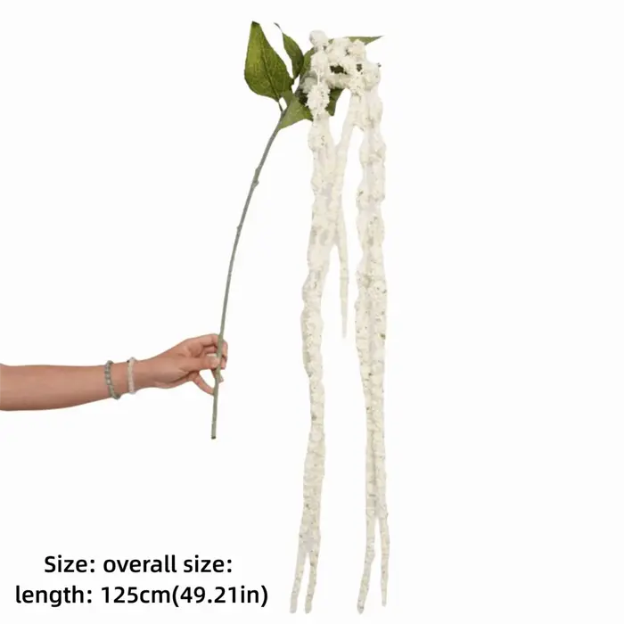 Plante artificielle suspendue Amaranthus à 6 têtes, amarante à longues queues multicolores, ornement floral à longues pampilles, accessoires