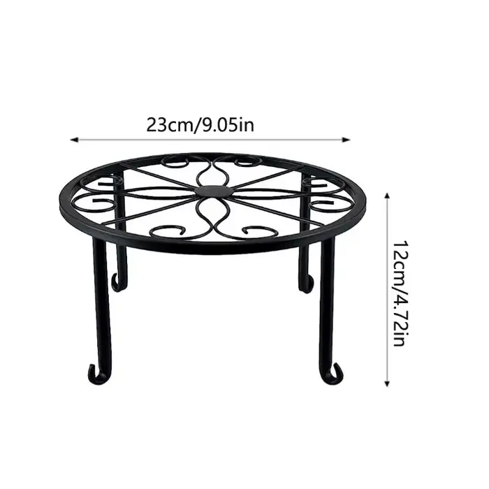 Support de fleurs en fer à pot unique sur pied, support de fleurs d'intérieur pour balcon, support pour pot de fleurs