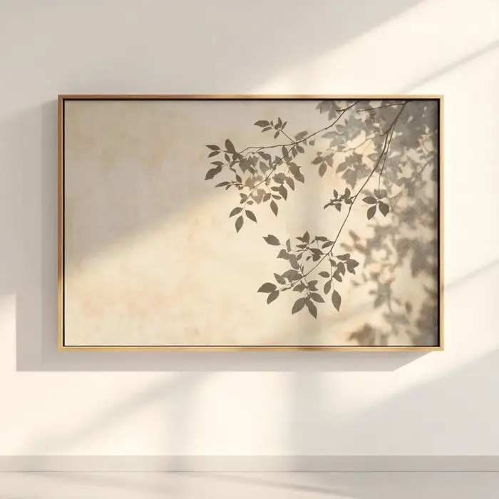 Affiches sur toile avec motif d'arbre de bouleau aux tons terreux