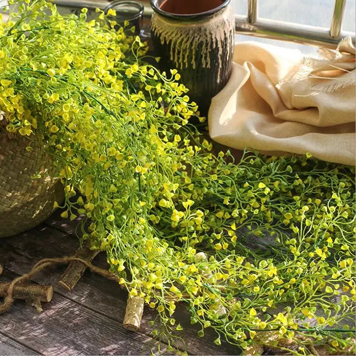 Plantes Artificielles de Vignes et Fleurs pour Décoration Murale