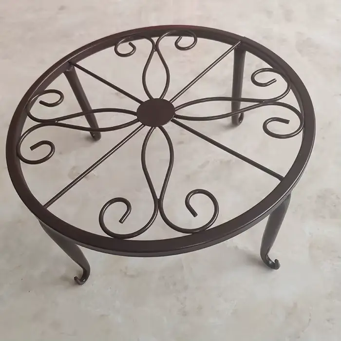Support de Pot de fleur en métal, 1 pièce, support de plante en fonte robuste, grand support de Pot 