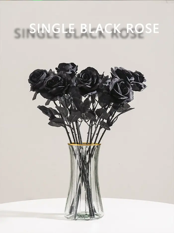 Roses Artificielles Noires