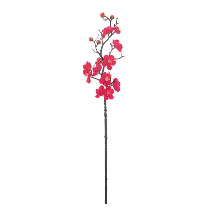 1pcs fleurs artificielles fleur de prunier pêche branche soie