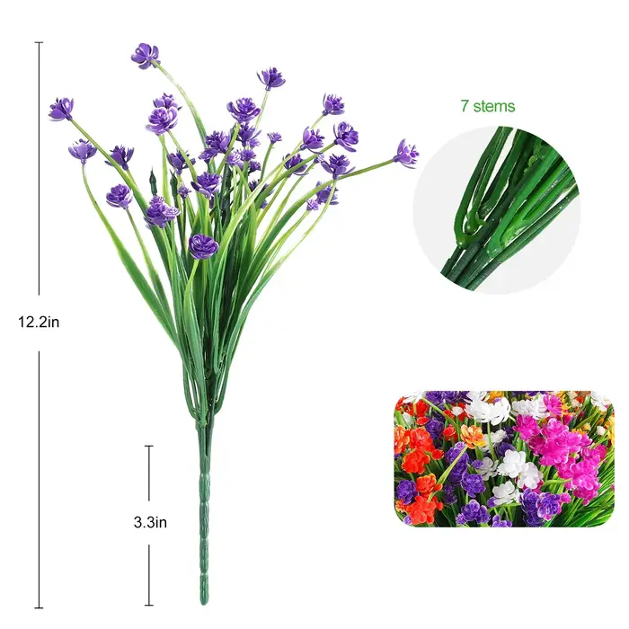 Fleur artificielle, herbe de printemps