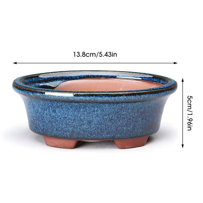 Pot de fleur en céramique avec trou de vidange