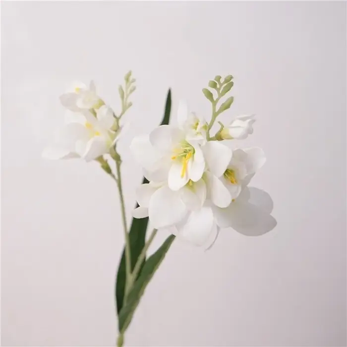 Fleur d'orchidée artificielle réaliste en vanille