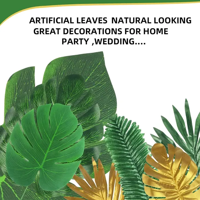 Feuilles de palmier tropicales artificielles