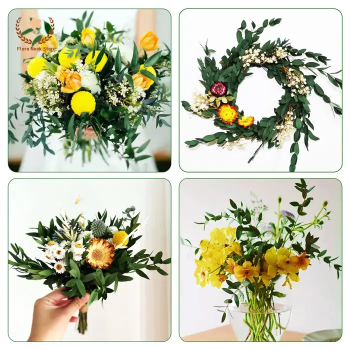 Bouquet de feuilles d'eucalyptus naturelles