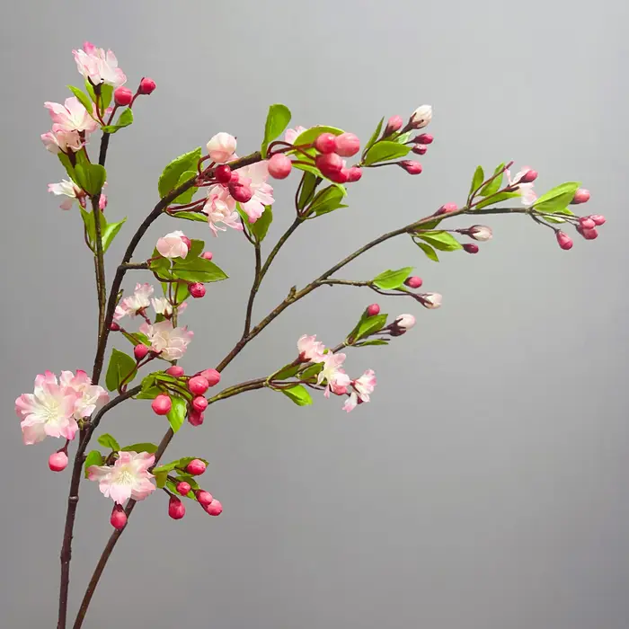 Fausse fleur de pommetier drapée artificielle
