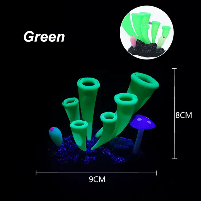 Fausse plante sous-marine en gel de pton pour la décoration d'aquarium, simulation de sites artificiels, ornement de poisson précieux