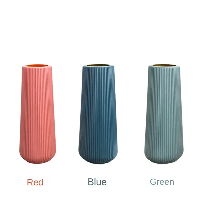 Vase à Fleurs en Plastique de Style Nordique