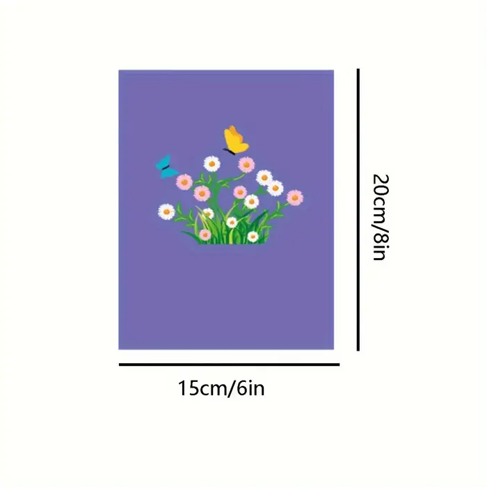 Cartes Pop-Up 3D fleurs carte d'anniversaire cadeaux