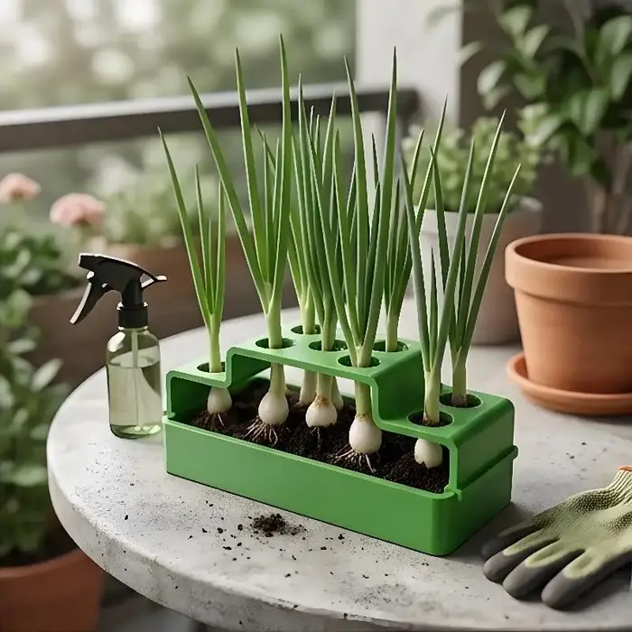 Un dispositif de plantation spécialement conçu pour les oignons verts