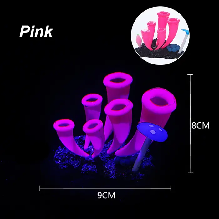 Fausse plante sous-marine en gel de pton pour la décoration d'aquarium, simulation de sites artificiels, ornement de poisson précieux