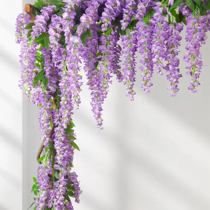 Guirlande de glycine suspendue de fleurs artificielles