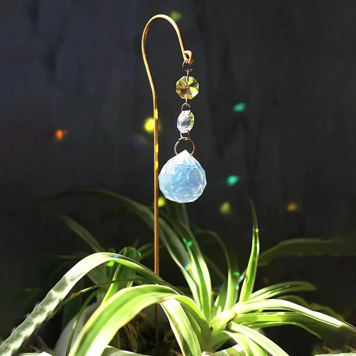 Attrape-soleil boule de cristal POTS de fleurs Pile plante souches plantes en pot intérieur extérieur suspendu