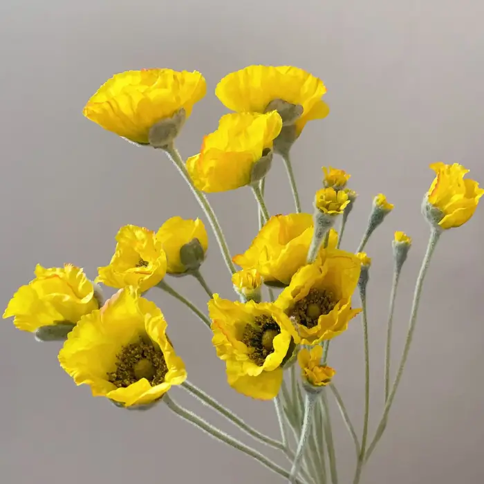 Fleurs artificielles de coquelicot