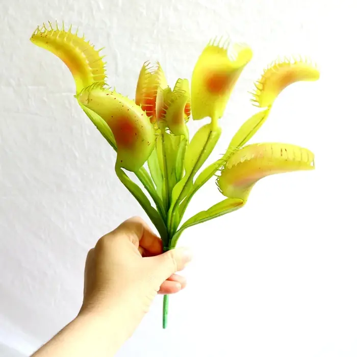 1 pièces plantes artificielles de piège à mouche de Vénus
