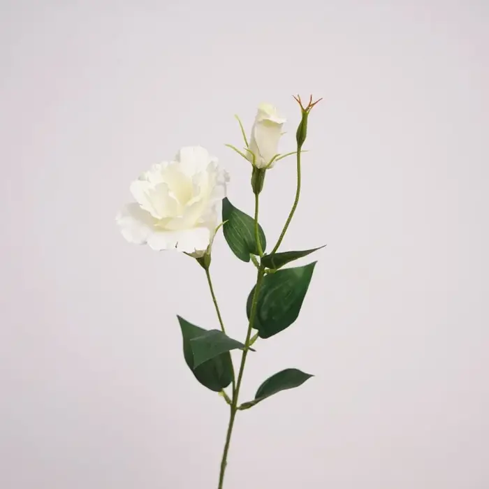 Fleurs artificielles Lisianthus simulées, décoration d'intérieur de Noël, fleur de route, accessoire
