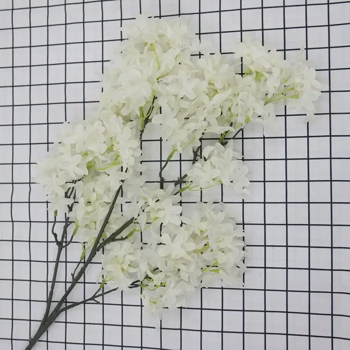 Fleur lilas artificielle 100cm, 100 pièces, longue tige en soie, fleur de cerisier pour la maison, l