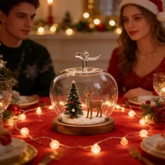 Cloche en verre pour fleurs préservées