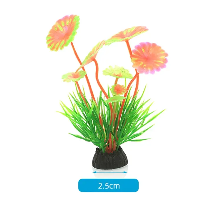 Plantes artificielles de simulation pour décor d'aquarium