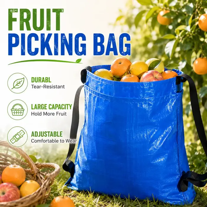 Sac de cueillette de fruits de jardin et pochette