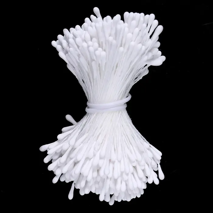 Environ 380-400 pièces Mini fleurs étamine multicolore noyau de fleur artificielle pour bricolage fê