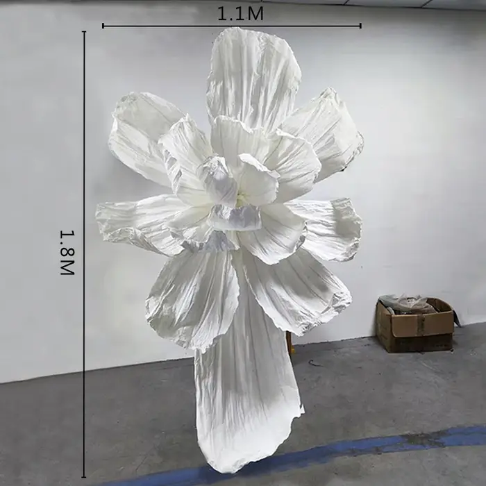 Grande fleur en papier Iris artificielle
