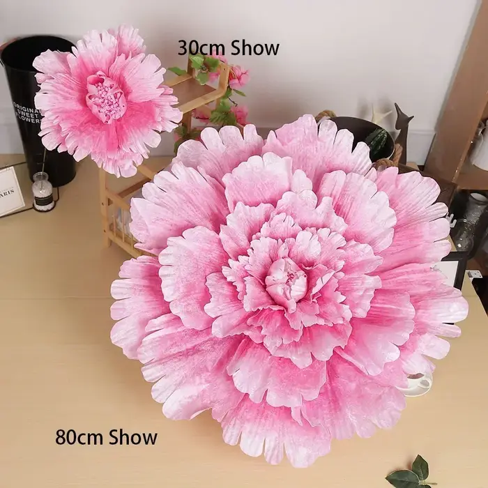 Grande fleur de pivoine géante artificielle en velours