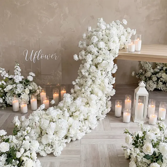 UFlower 200 cm fleur de cerisier artificielle