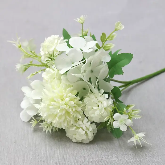 Simulation d'hortensias colorés européens