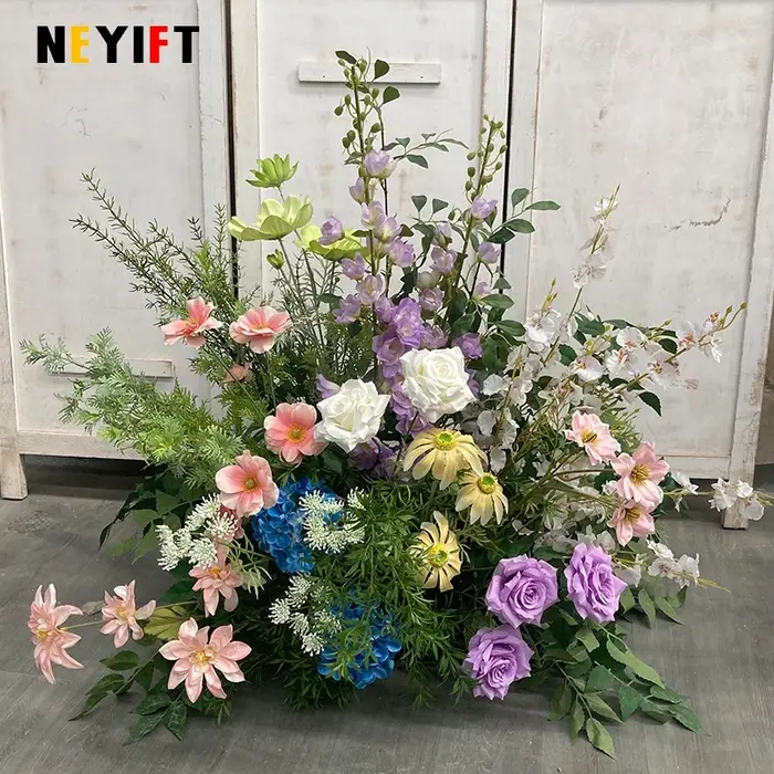Monet série jardin Arrangement floral décoration de mariage plancher