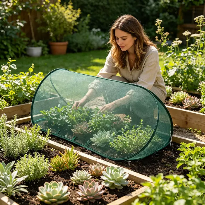 Couverture en filet pour plantes de jardin