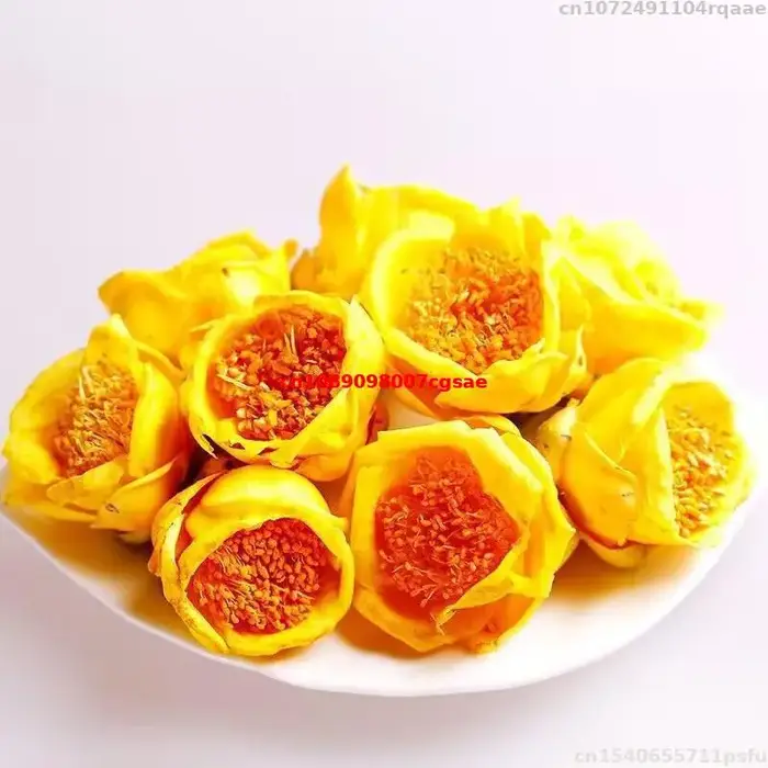 Fleur de Camélia Dorée Séchée Naturelle Petelotii (merr.) Fleurs séchées Sealy pour savon