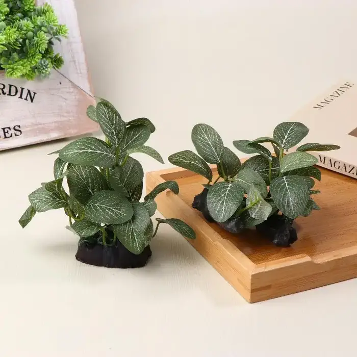 Plante artificielle en bois flotté pour décoration d'aquarium