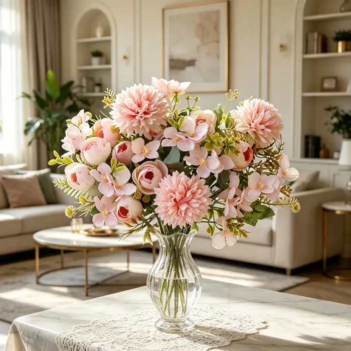 Bouquet de fleurs artificielles d'hortensia pour la maison, la table, le jardin, les fêtes, les mariages, les bouquets de mariée, la décoration DIY et les cadeaux