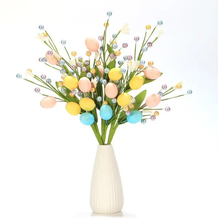 Bouquet de fleurs d'œuf de pâques 2025